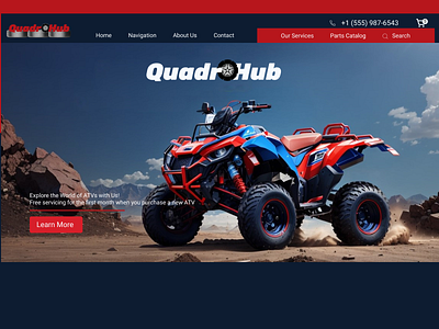 Website ATV sales and repair branding design figma logo mobile app modern ui uiux