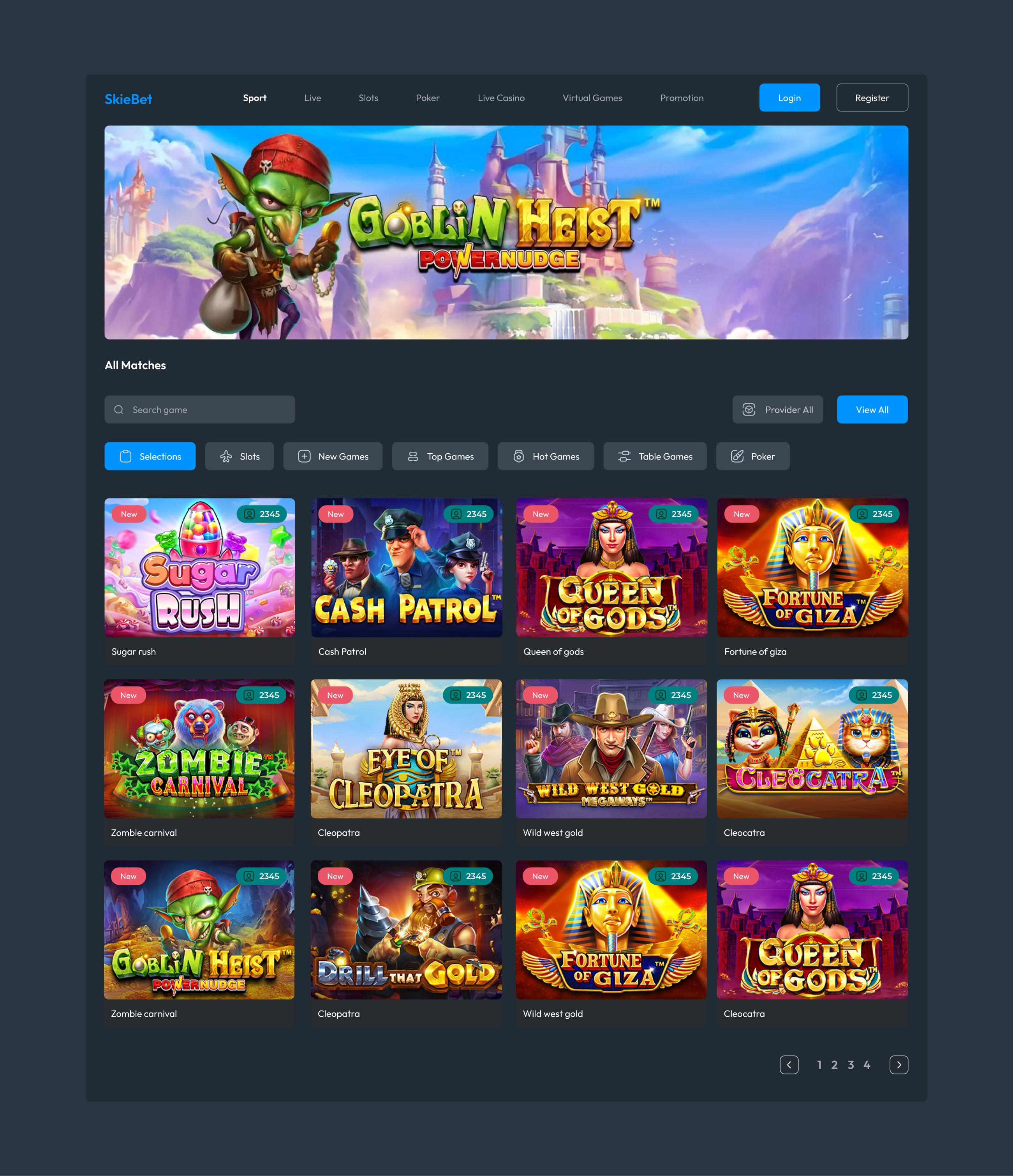 Landing Page Casino casino figma landing page ui ux design