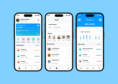 Fintech Mobile App figma fintech mobile app ux ux design