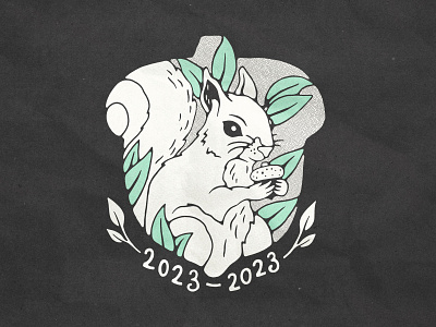 RIP White Squirrel 2023 design handmade illustration lettering rip squirrel texture type typography white white squirrel