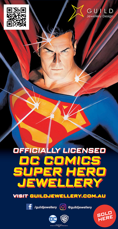 Poster Design - DC + Warner Bros batman branding dc comics poster design super hero superhero superman the flash wonder woman