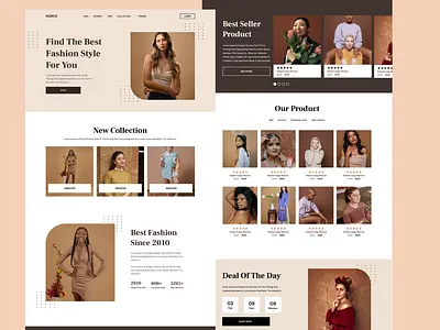 Landing Page fashion fig figma landing page ux ux design