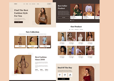 Landing Page fashion fig figma landing page ux ux design