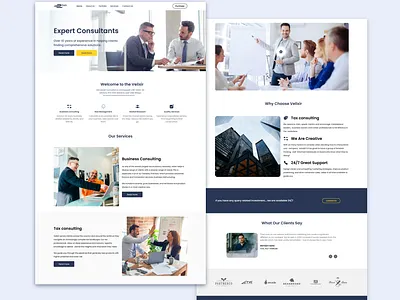 Landing Page consultancy figma landing page tax ux ux design