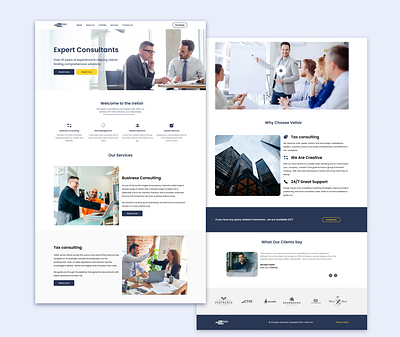 Landing Page consultancy figma landing page tax ux ux design