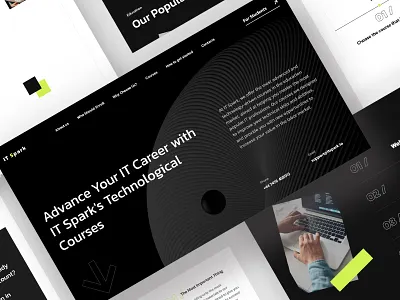 It Spark - it Caree courses it courses ui ux design web web design website business card wordpress