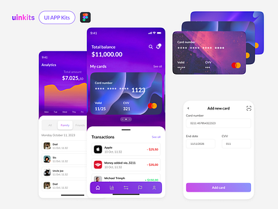 Personal Finance App by Uinkits Design System app app design banking app finance finance management finance wallet fintech minimal minimalism money online banking personal finance ui ui design