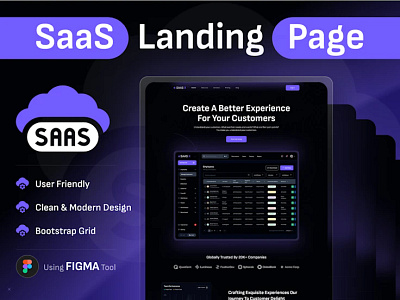SAAS Website Design branding graphic design ui
