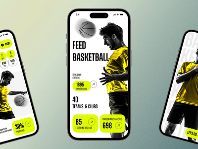 Basketball Sports Mobile App app betting cybersport cybersport app design football app game gamers gaming gaming app gaming app interface graphic design live football live update mobile mobile app mobile ui prediction sport ui