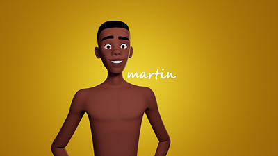 Martin 3d 3d cartoon cartoon character character design design stylised stylized toon
