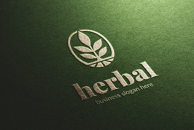 Herbal Plant Logo agriculture bio botanic brand eco farm garden logo graphic design herbal logo identity illustration logo logo design logotype nature logo organic plant sprout template