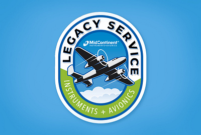 Legacy Service - Sticker Design aircraft aviation graphic design illustration legacy logo vector