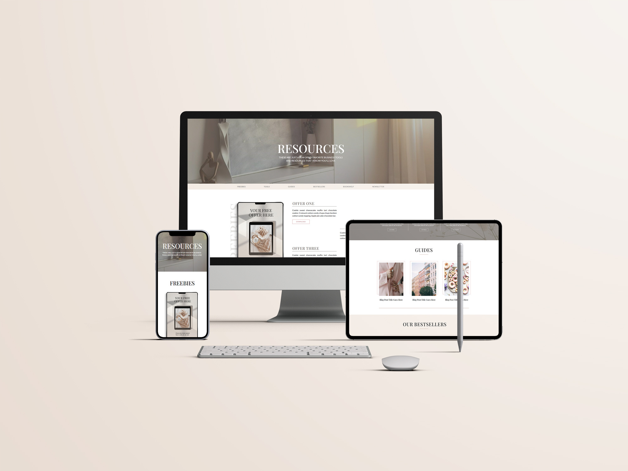 Resources Showit Page Add-On - Website Templates for Creatives add on page business website creative website resources page showit showit templates showit web design small business website small business websites web design websites for creatives