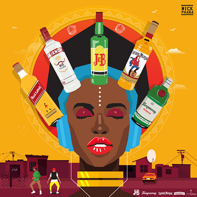 Kasi Lifestyle african cato manor design illustration ilokishi kasi umjondolo vector