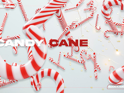 Candy Cane- Christmas PNGs 3d abstract candies candy candy cane christmas pngs clothes covers designs flyers food graphic design meta balls peppermint shapes social media ui vibes