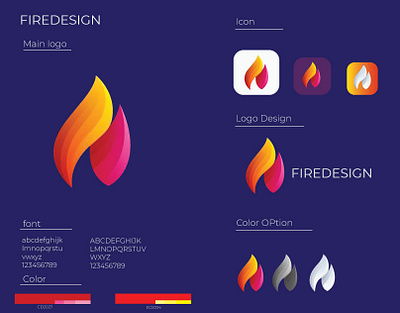 Fire Design app design branding graphic design icon design logo motion graphics