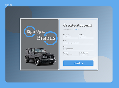 Sign Up page ( daily ui challenge ) form sign up ui design web design