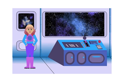 Animated Spaceship Birthday Card animated birthday card animation birthday card canva design design kids birthday card spaceship birthday card