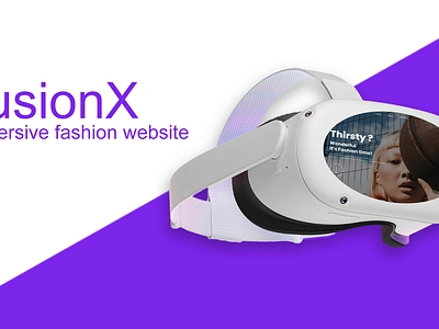 FusionX ar bezel brand fashion figma immersive design oculus uiux virtual world vr vr headset web design web designer xr