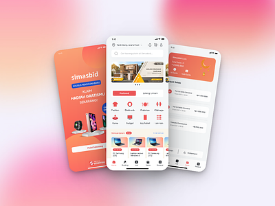 Simasbid Mobile App ui