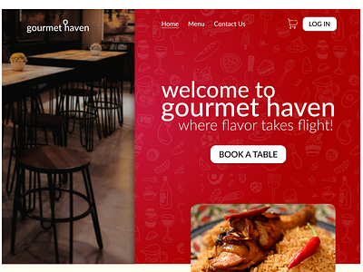 Restaurant Website Design header restaurant restaurant website design ui web design