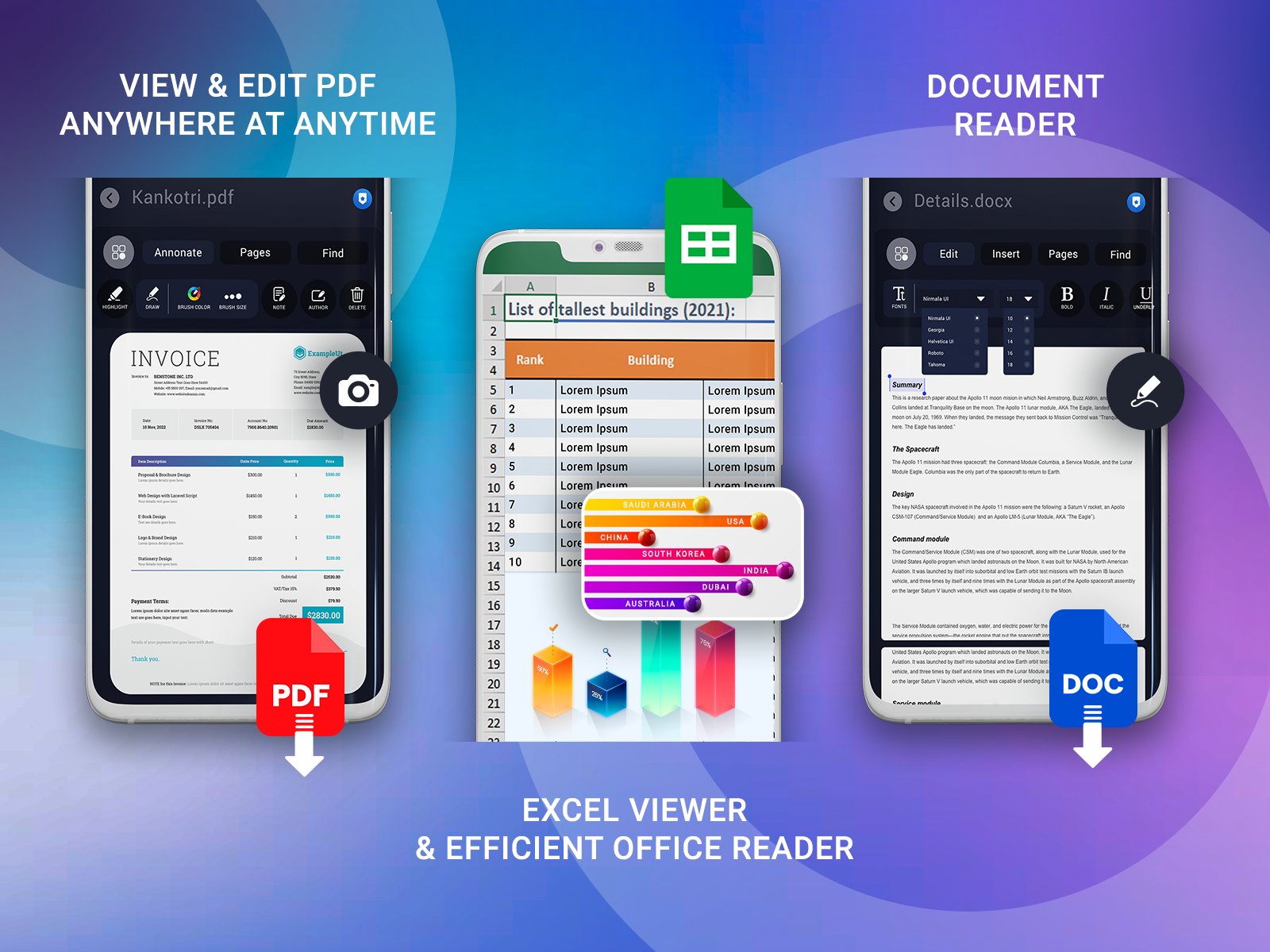 Office Reader App UI Design by Dezignby@Gaurav on Dribbble