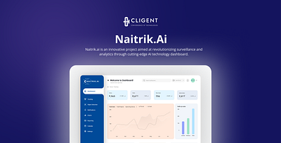 Naitrik.ai advanced analytics cctv monitoring design innovative dashboard solutions logo ui uxui innovation