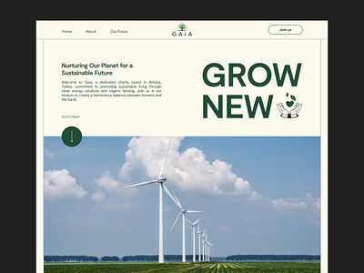 Nurturing Earth's Future [Landing Page] earth landing page eco eco friendly ecology website organic website planet website