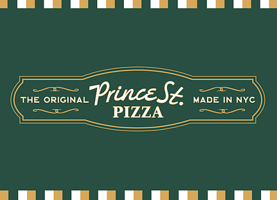 PRINCE ST. PIZZA REBRAND hand lettering lettering logo newyork orignial pizza prince