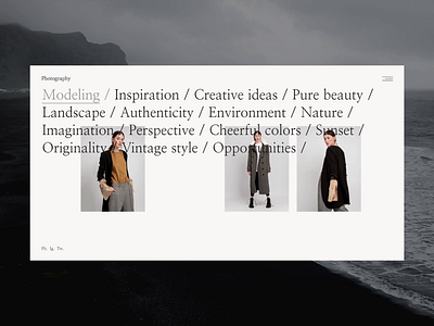 Photographer Web Portfolio branding design figma flat layout minimal minimalism minimalist photography portfolio ui ux web webdesign website