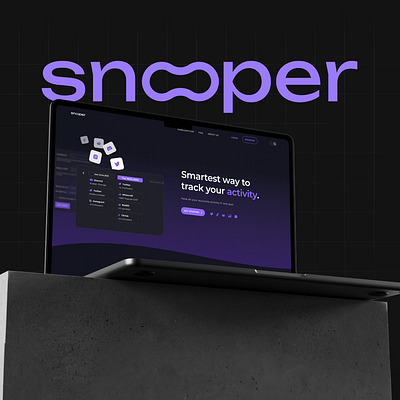 Snooper logo ui web design