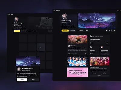 Metafy / Profiles blocks customization gaming profile myspace profiles