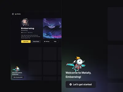 Metafy / Toast Notification notification onboarding toast toast notification