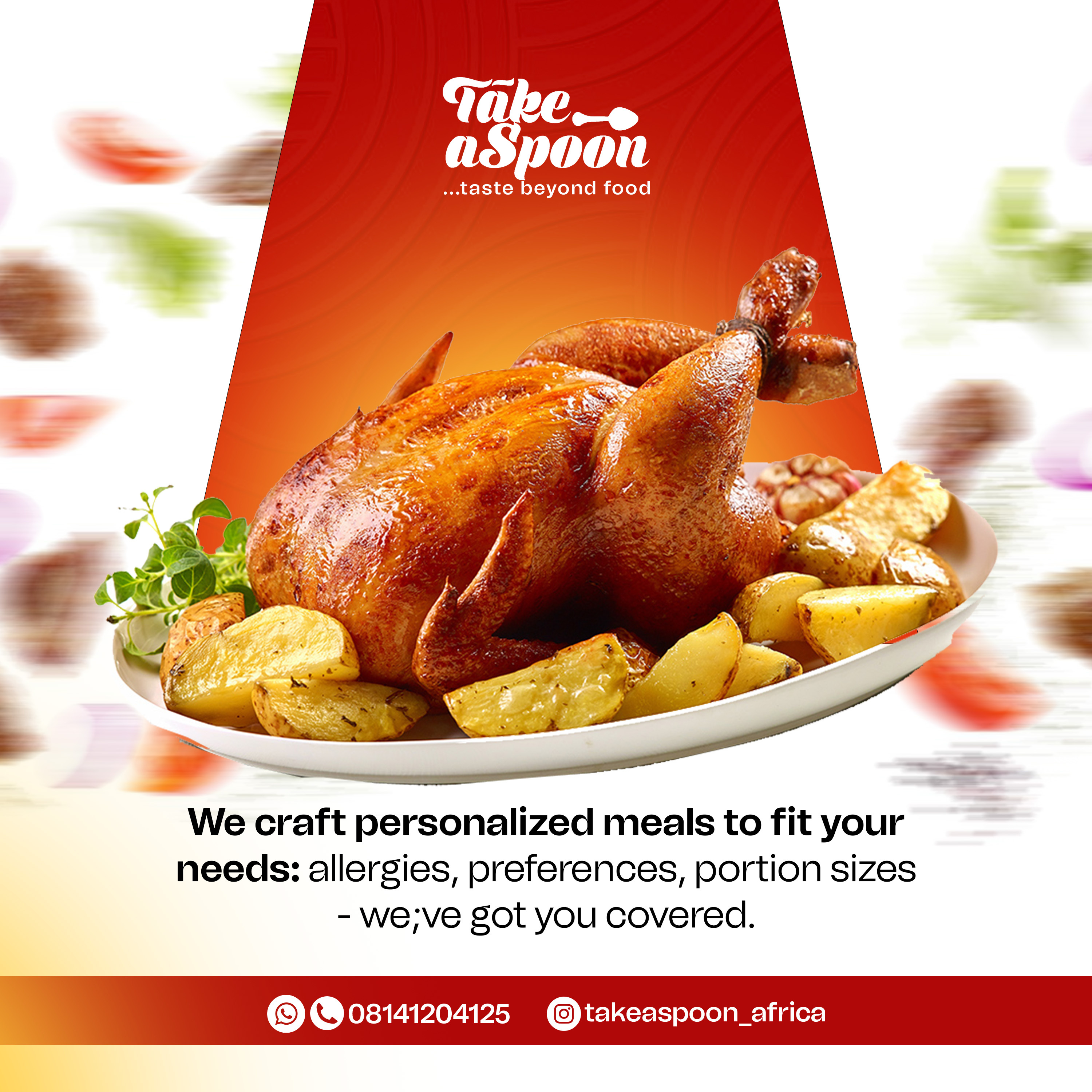 TAKE A SPOON brand branding day design flyer food graphic design illustration launch logo