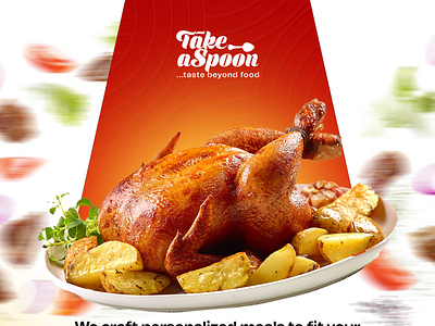 TAKE A SPOON brand branding day design flyer food graphic design illustration launch logo