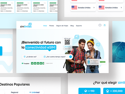 Simlimites - Web Design design graphic design landing page ui web web design website