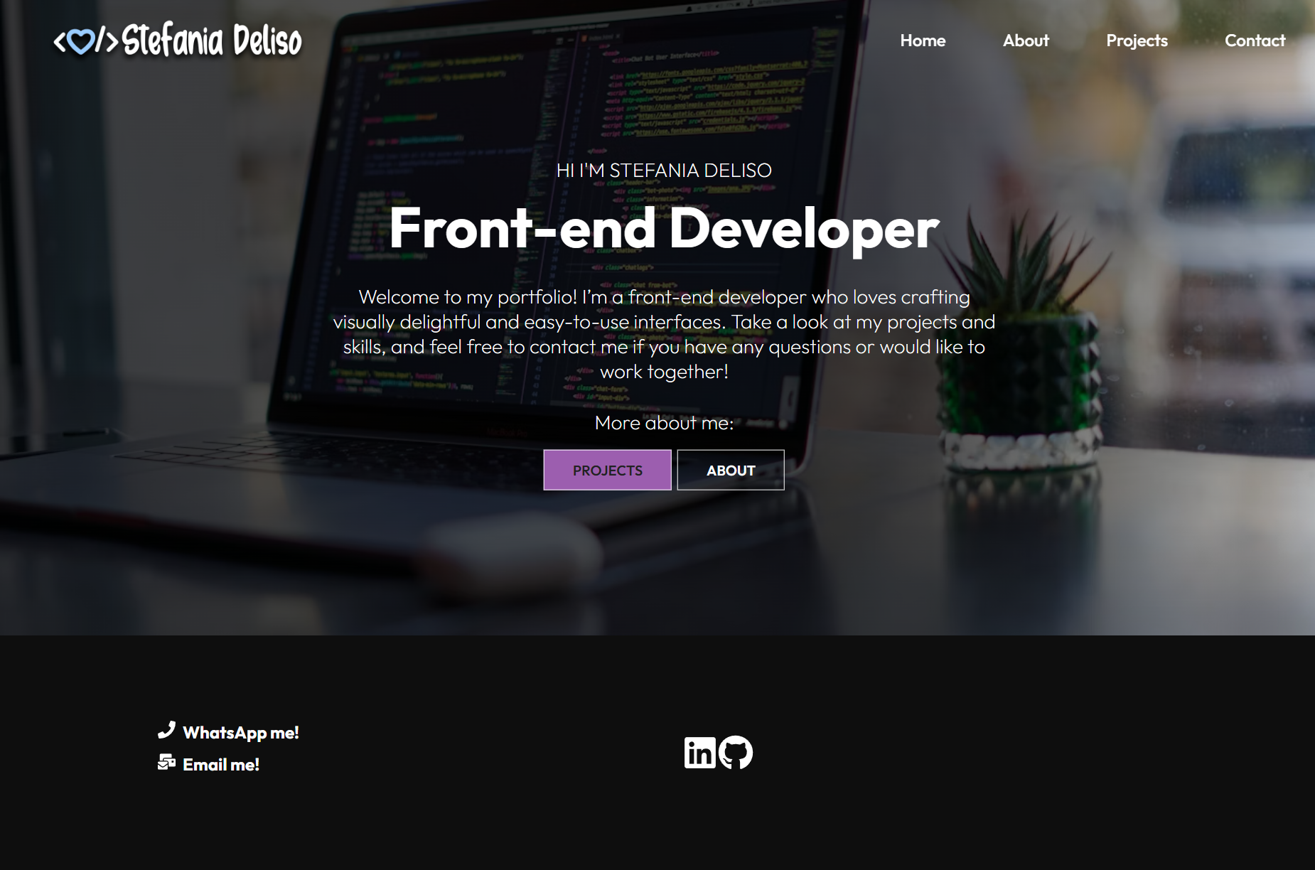 Example of My Portfolio Website