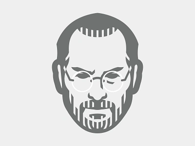 Steve Jobs Logo apple brand branding design graphic design identity illustration jobs logo mac rip steve stevejobs ui vector