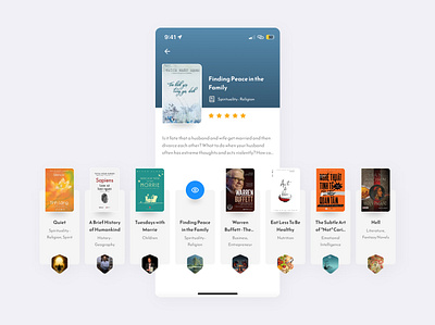 Books Reading App - Interaction animation app book figma interactive motion graphics prototype reading ui ux