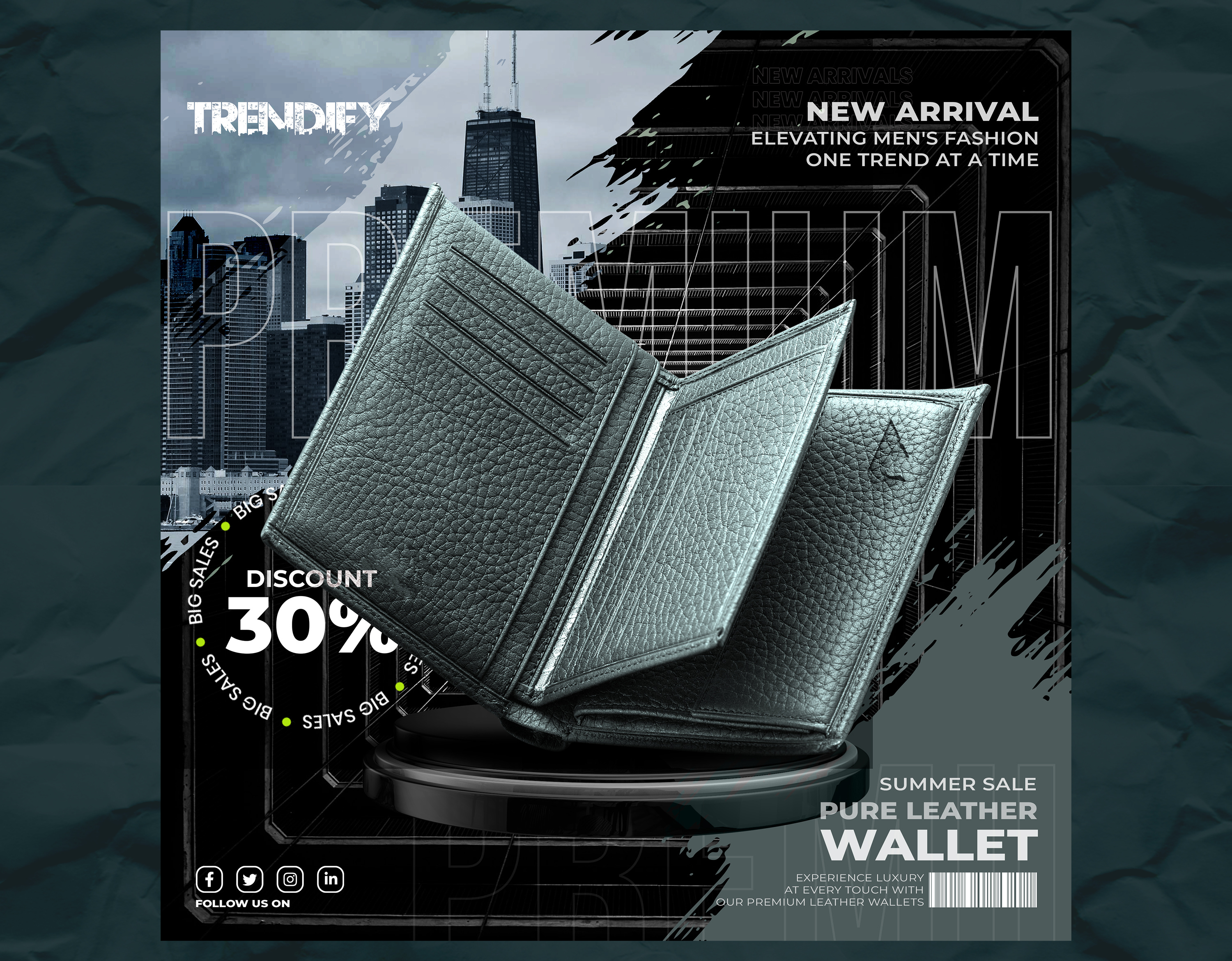 PREMIUM WALLET-Banner 16 top banner advertising banner banner 2024 branding business card design clothing brand banner cover photo design design facebook post fashion banner flyer marketing agency merchandising banner photo manipulation photoshop poster product template social media post