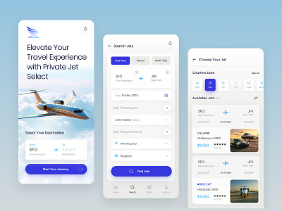 Private Jet App Design app application booking charter creative design flight inovative inspiration jet luxury mobile app private jet ui ux