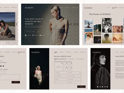 Norow website apply applying creative dashboad dashboard dashboard design design fashion model models ui uidesign ux ux ui ux design website