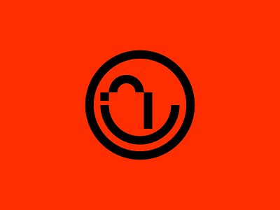 Aji abstract brand identity branding geometric graphic design happy logo minimal monogram playful symbol
