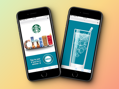 Starbucks Chill Summer Contest animation branding mobile