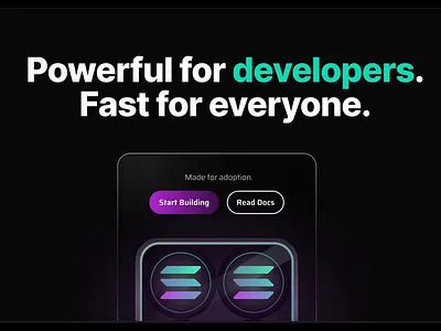 For Solana animation coin gradient herodection motion graphics solana website