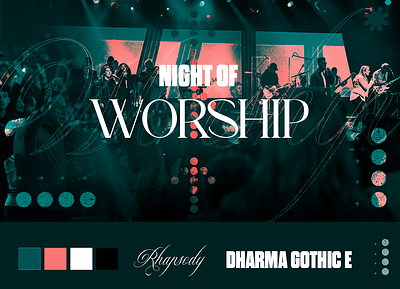 night of worship 🌚 branding graphic design