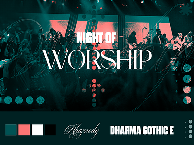 night of worship 🌚 branding graphic design