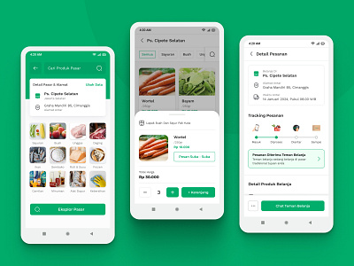Teman Pasar - Buy Groceries from Traditional Market aplikasi mobile groceries market marketplace mobile app pasar tradisional ui design