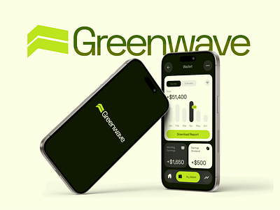 Greenwave app design branding case study design figma freelance graphic design hire me logo design product design ux ux research ux writing