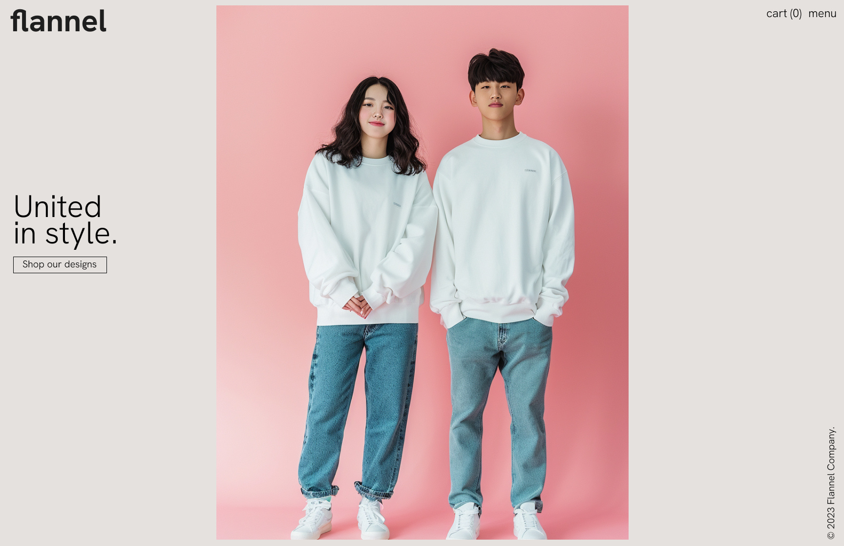 Flannel E-commerce Fashion Concept e commerce ui web design